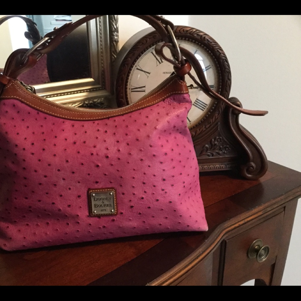 Vintage Downey & Bourke Hobo Bag in Magenta